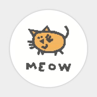 Knitted Cat Meow Magnet